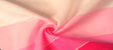 Doku, arkaplan, desen, kartpostal, ipek kumaş, pembe ve kırmızı bej renkler, kahverengi desenler bir iz, çiçek deseni, zarif kumaş projenizi en iyi hale getirecek