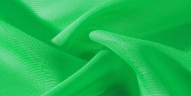 doku arka plan desen yeşil ipek kumaş. Bu ipek organze nazik bir açık diş vardır. Bu lüks kumaşı, özel günler için tasarımınızdan projelerinizi oluşturmaya kadar her şey için kullanın.