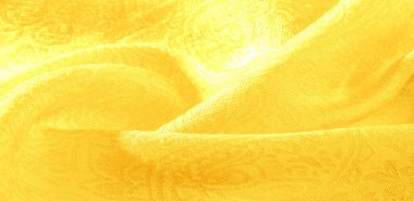 Arkaplan desenli kumaş çiçek süsü sarısı. Bu pamuk baskısı koleksiyonu parlak renkler ve şirin temalarla ayırt edilir. Herhangi bir proje, tasarım ve çevrimiçi dekor ögeleri için ideal.