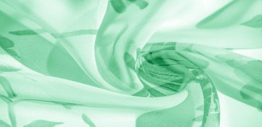 Doku arka plan, desen, duvar kağıdı. beyaz ipek kumaş, yeşil baskı. Baskılı bu ipek hafif kumaş projeleriniz için mükemmel, Internet dekor. Renkler bej yeşil ve kırmızı içerir.