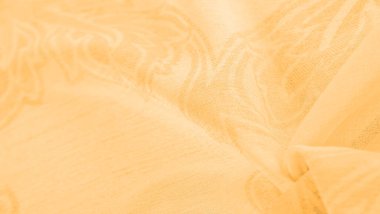 Doku, arkaplan, desen, his, kambriç - çok ince şeffaf yumuşak merserize kumaş, kehribar sarısı