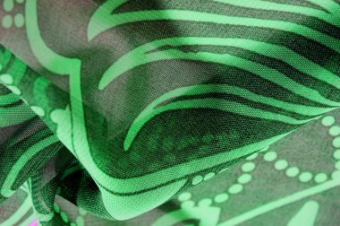 doku arka plan desen duvar kağıdı. Yeşil pembe siyah ipek kumaş deseni. Bu orta ağırlık rayon kumaş hafif renk varyasyonları ile güzel bir parlaklık vardır. Tasarımlarınıza şıklık katıyor