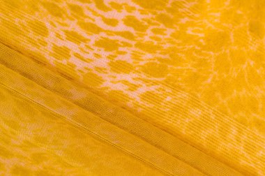 Doku, arkaplan, desen, beyaz sarı ipek kumaş tekstil. Özellikleri, daha esnek ve tasarlanması daha kolay olduğu için dokuma malzemesinden farklıdır..