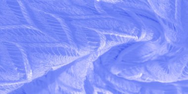 Doku, arkaplan, desen, ipek kumaş mavi, katmanlı dantel tül, birinci sınıf elmas örülmüş atkı sonsuz döngü şeklinde.