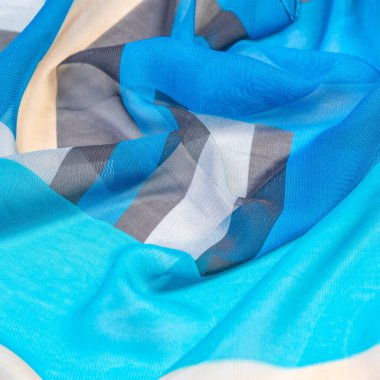 Doku, arka plan, ipek kumaş deseni, dikdörtgen eşkenar dörtgen, bohem baskı, tasarım ve proje aksan için dekoratif kumaş, çok renkli Grunge mavi masmavi bej gri