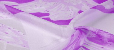 Doku, arka plan, desen, ipek kumaş, Gümüş arka plan üzerinde Mor. Projektörler, pastel renklerde bu hassas kumaş yanılsama ve fantezi neden olacak pasifize olacak.