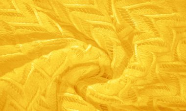 Doku, arka plan, desen, ipek kumaş, sarı, katmanlı dantel tül, sonsuzluk döngüleri şeklinde prim düz kış elmas örme eşarp