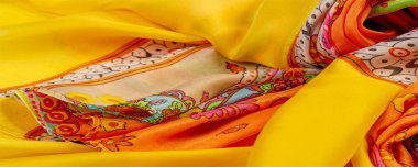 Doku, arkaplan, desenli ipek kumaş, Hint teması geleneksel şal desenli elementleri bohem desenli, dekoratif kumaş tasarım ve aksan projeleriniz için, çok renkli.