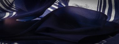 Arkaplan dokusu, dekoratif süs, çizgili ipek mavisi kumaş, tasarımınızı düzgün veya doğru boyutta yapmak için istenen parçaları ekleyerek.