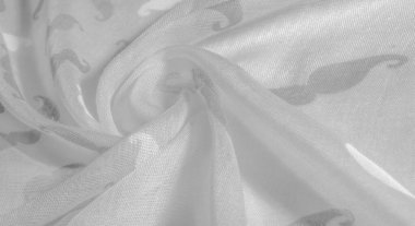 Kumaş arka plan, beyaz ipek kumaş boyalı bıyık, İnek Bıyığı kremi, İnek Bıyığı beyazı