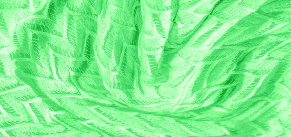 Doku Arkaplan Desen Ipek Kumaş Yeşil Katmanlı Dantel Tül Sonsuzluk — Stok fotoğraf