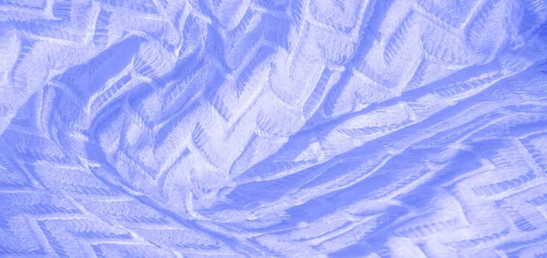 テクスチャ パターン シルク生地青 層状レースチュール プレミアムプレーン冬のダイヤモンドニットスカーフ無限のループの形で — ストック写真