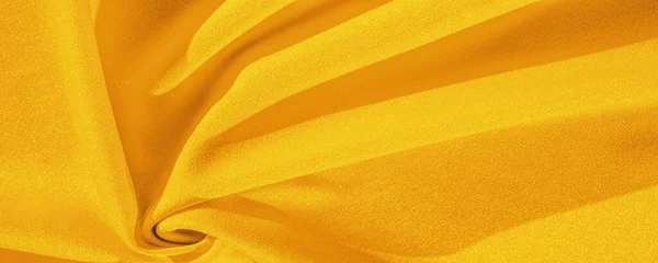 Υφή Φόντο Μεταξωτό Ύφασμα Κίτρινο Μαντήλι Γυναίκας Σχεδιασμός Φιλικό Σχεδιασμό — Φωτογραφία Αρχείου