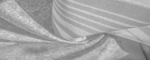 Texturmuster Schwarz Graues Seidengewebe Auf Weißem Hintergrund Blumenmuster Silhouette Auf — Stockfoto
