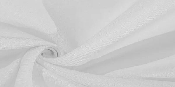 Υφή Φόντο Μοτίβο Μετάξι Ύφασμα Λευκού Χρώματος Συμπαγές Φως Λευκό — Φωτογραφία Αρχείου