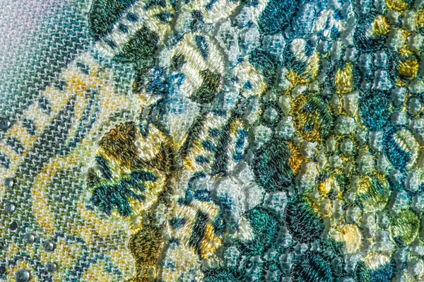 Arkaplan Dokusu Desen Yapışkan Dantel Çizgili Kumaş Işıltılı Çok Renkli — Stok fotoğraf