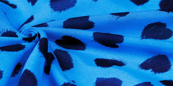 明信片 丝绸面料 蓝色的黑心面料 你的设计不会被忽略 这种面料会帮你解决这个问题 — 图库照片