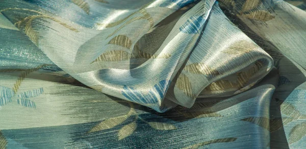 Desen Şekil Arka Plan Güzel Kumaş Metalik Gümüş Kayganlaştırıcı Ile — Stok fotoğraf