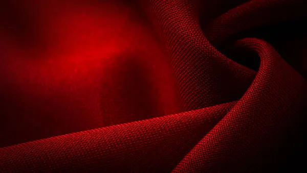 Texture Background Pattern Red Satin Weave Usually Has Glossy Surface — Stock Photo, Image