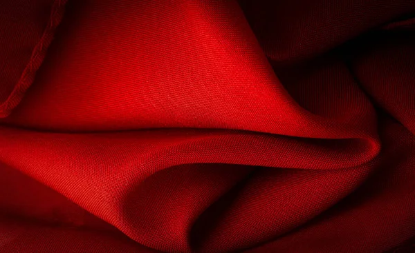 Textuur Achtergrond Patroon Rood Satijn Een Weefsel Dat Meestal Een — Stockfoto