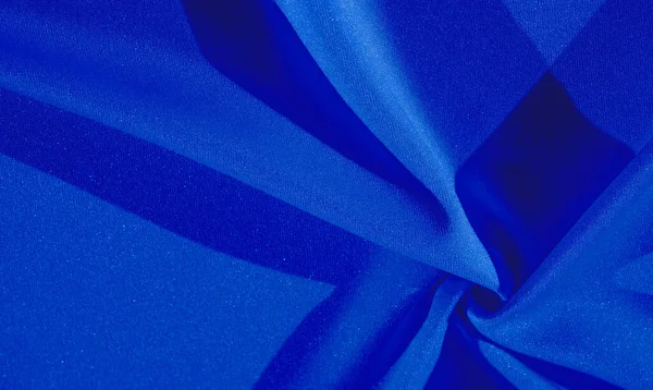Textura Fondo Tela Seda Chal Azul Para Mujer Conveniente Para — Foto de Stock