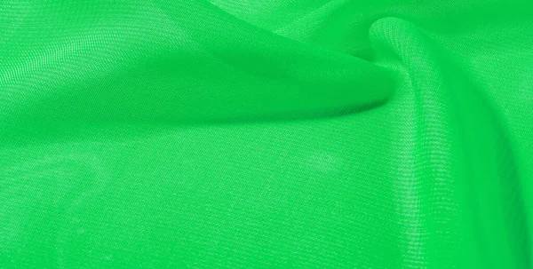 Vzorek Pozadí Textury Zelená Hedvábná Tkanina Tato Hedvábná Organzy Jemný — Stock fotografie