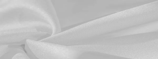 Texture Fond Motif Tissu Soie Couleur Blanche Tissu Satin Soie — Photo