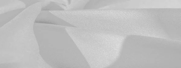 Текстура Фон Узор Шелковая Ткань Белого Цвета Твёрдая Светло Белая — стоковое фото