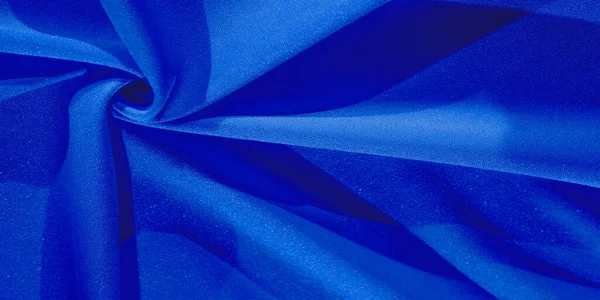 Texture Background Silk Fabric Blue Women Shawl Convenient Your Projects — Stock Photo, Image