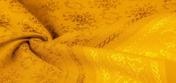 Текстура Фонового Візерунка Жовта Тканина Доступно Вашого Дизайну Плакати Карт — стокове фото