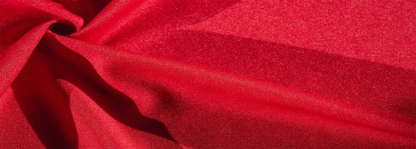 Texture Background Silk Fabric Red Female Shawl Convenient Your Projects — Stock Photo, Image