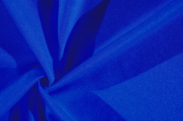 Texture Background Silk Fabric Blue Women Shawl Convenient Your Projects — Stock Photo, Image