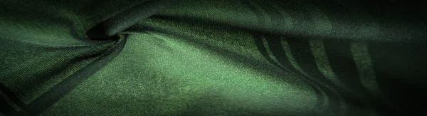 Фоновая Текстура Декоративный Орнамент Шелковая Зеленая Ткань Полосами Отделки Сделать — стоковое фото