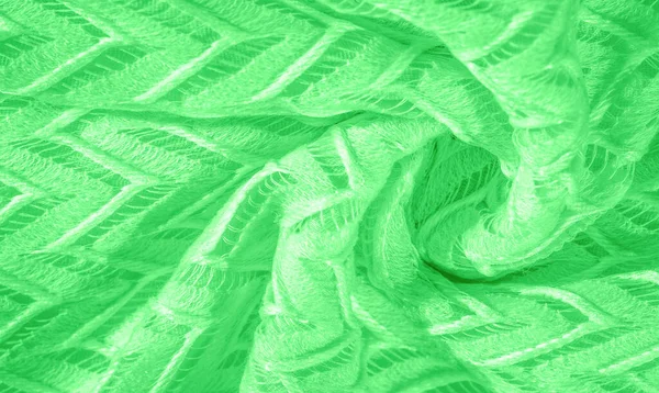 Textura Fondo Patrón Tela Seda Tul Encaje Capas Verde Bufanda — Foto de Stock