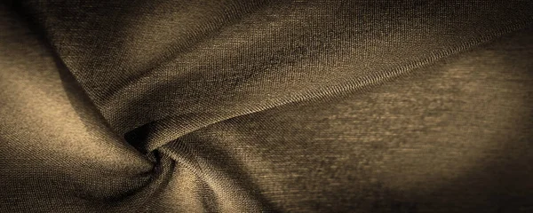 Struttura Sfondo Ornamento Decorativo Tessuto Seta Seppia Con Strisce Assetto — Foto Stock