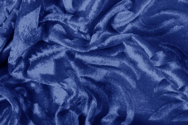 Textura Patrón Fondo Tela Terciopelo Color Azul Terciopelo Sinónimo Lujo — Foto de Stock