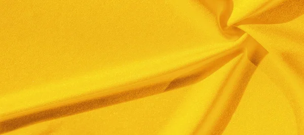 Textura Pozadí Hedvábná Tkanina Žlutý Dámský Kapesník Design Tapety Pro — Stock fotografie