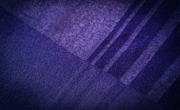 Textura Pozadí Dekorativní Ozdoba Hedvábně Modrá Tkanina Pruhy Lemování Aby — Stock fotografie