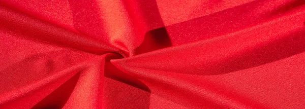 Texture Sfondo Tessuto Seta Rosso Scialle Femminile Comodo Vostri Progetti — Foto Stock