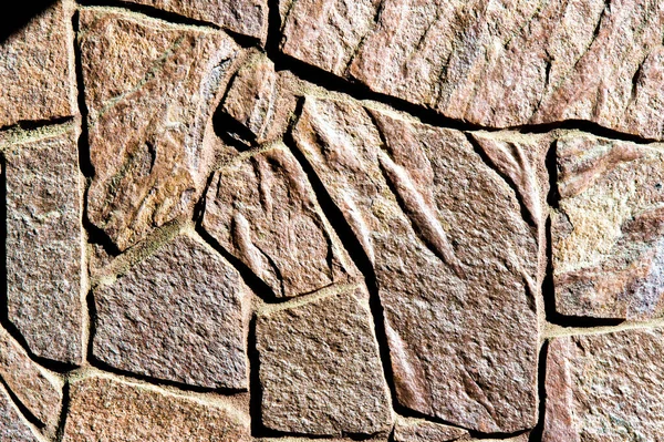 Texture Background Pattern Granite Stone Sandstone Finishing Buildings Fences Sedimentary — Stock Photo, Image