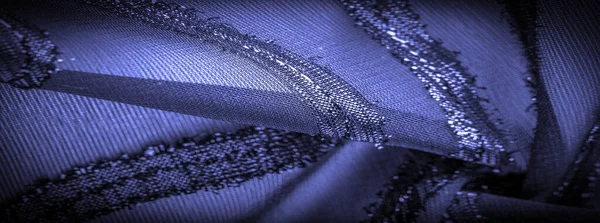 Textuur Achtergrond Beeld Het Weefsel Transparant Diep Blauw Met Felle — Stockfoto