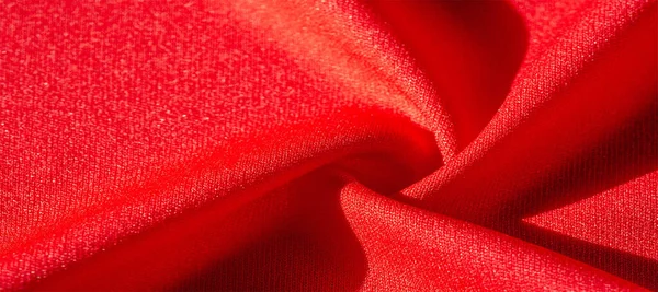 Tekstur Latar Belakang Kain Sutra Merah Selendang Perempuan Konvenien Untuk — Stok Foto