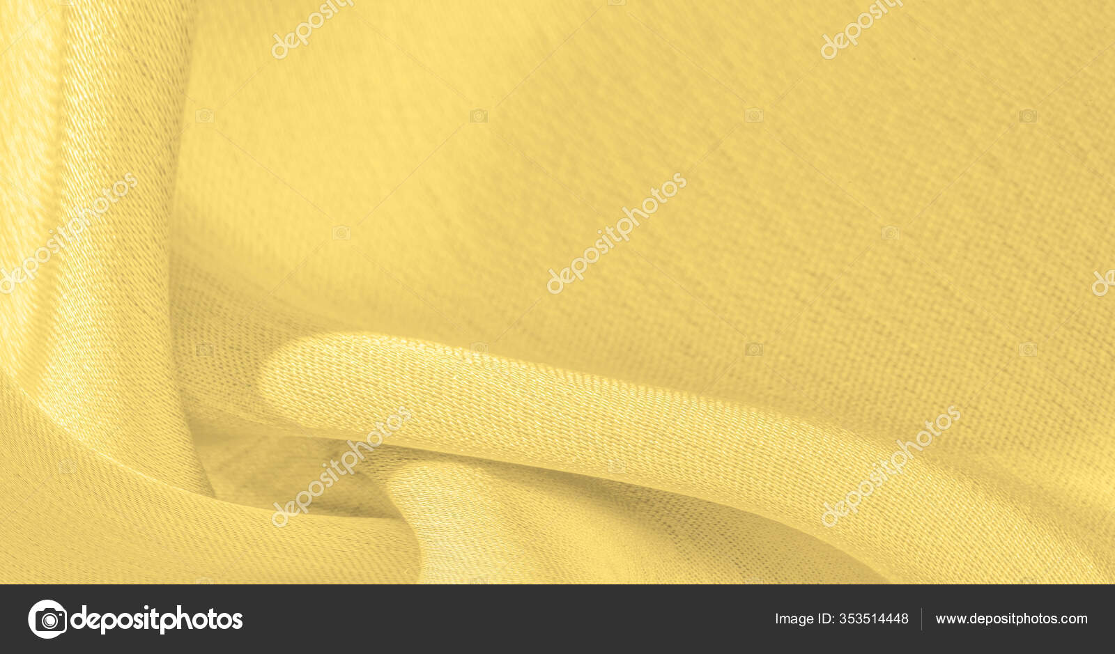 黄色丝织品它有一个光滑的哑光光洁度使用这种豪华的面料任何东西从设计到你的项目可能性是无穷无尽的 图库照片 C Ekina1