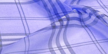 ipek, leylak kumaş (bebek mavisi), kafes askılı duvar kağıdı. İskoç ekose elbisesi. Klasik kumaşların tekstil deseni. Kumaş tekstil deseni çizimi.