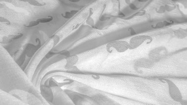 Kumaş arka plan, beyaz ipek kumaş boyalı bıyık, İnek Bıyığı kremi, İnek Bıyığı beyazı