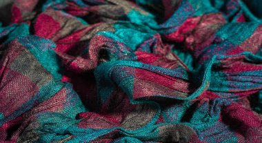 Doku Arka Plan, Kadın Eşarp Dokulu Gevrek Bez. Bir eşarp her zaman iyi bir tatil hediyesi. 