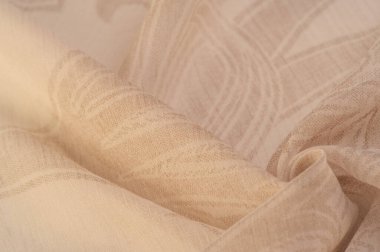 Doku, arkaplan, desen, his, kamuflaj - çok ince şeffaf yumuşak merserize kumaş, bej