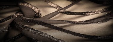 Arkaplan resminin dokusu, kumaş şeffaftır. Doğuştan gelen parlak çizgilerle, maddeyle. Işığın içinden geçmesini sağlar..