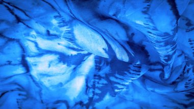 doku, arkaplan, desen, soyut baskılı mavi ipek kumaş, zemin, bağlam, düşkün, folyo, alan