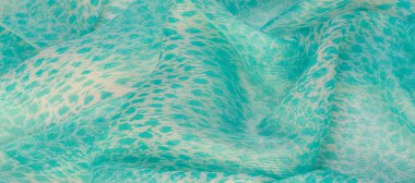 Doku, arkaplan, desen, yeşil beyaz ipek kumaş tekstil. Özellikleri dokuma malzemesinden farklıdır çünkü tasarımda daha esnek ve basittir..